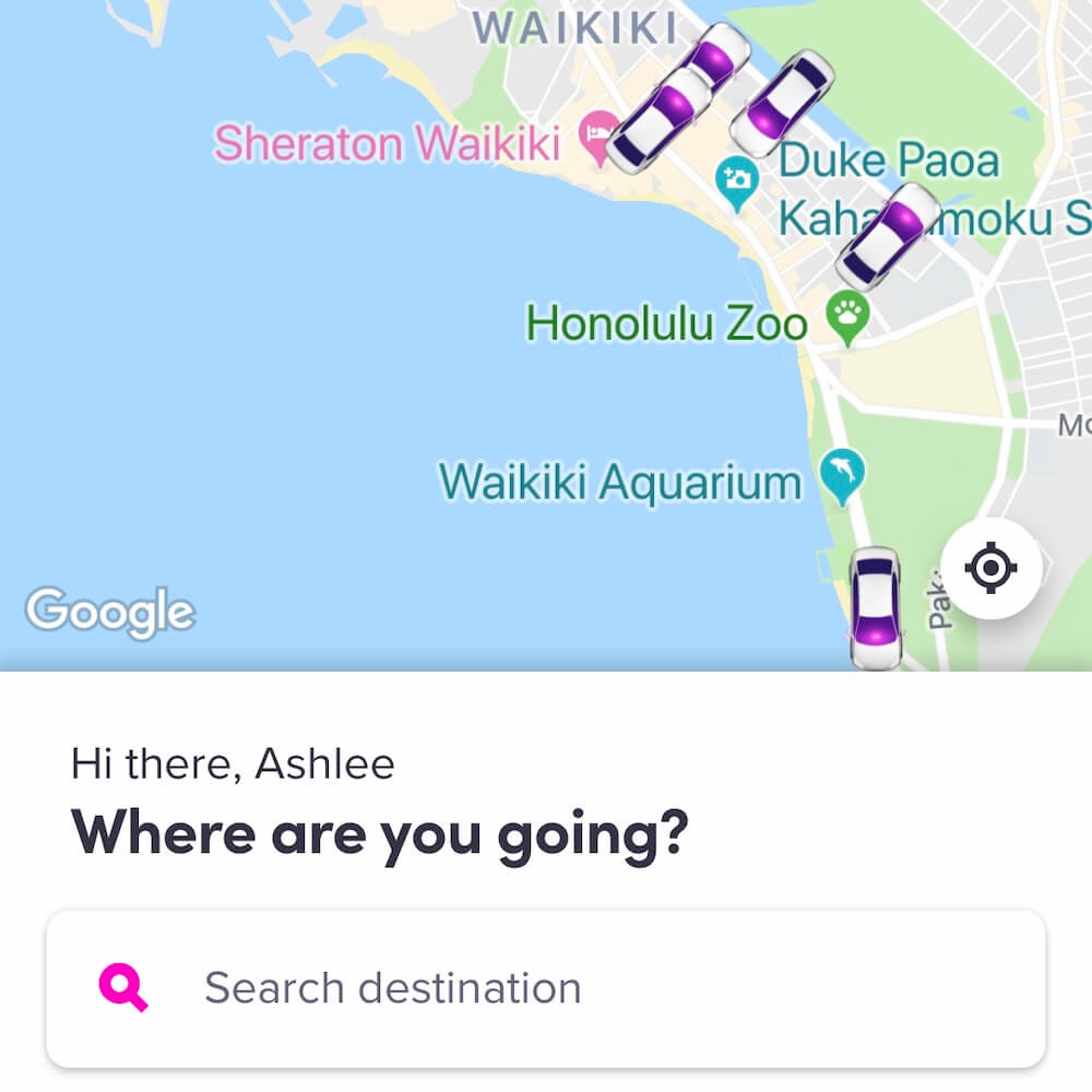 Lyft, Hawaii travel app